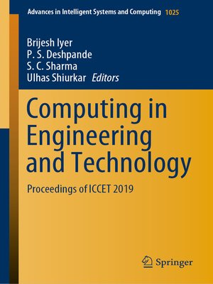 cover image of Computing in Engineering and Technology